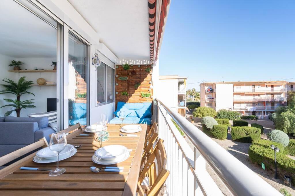 Privilegiado-Tarragona-50Mplaya-Wifi-Pool-Relax8 Exteriör bild
