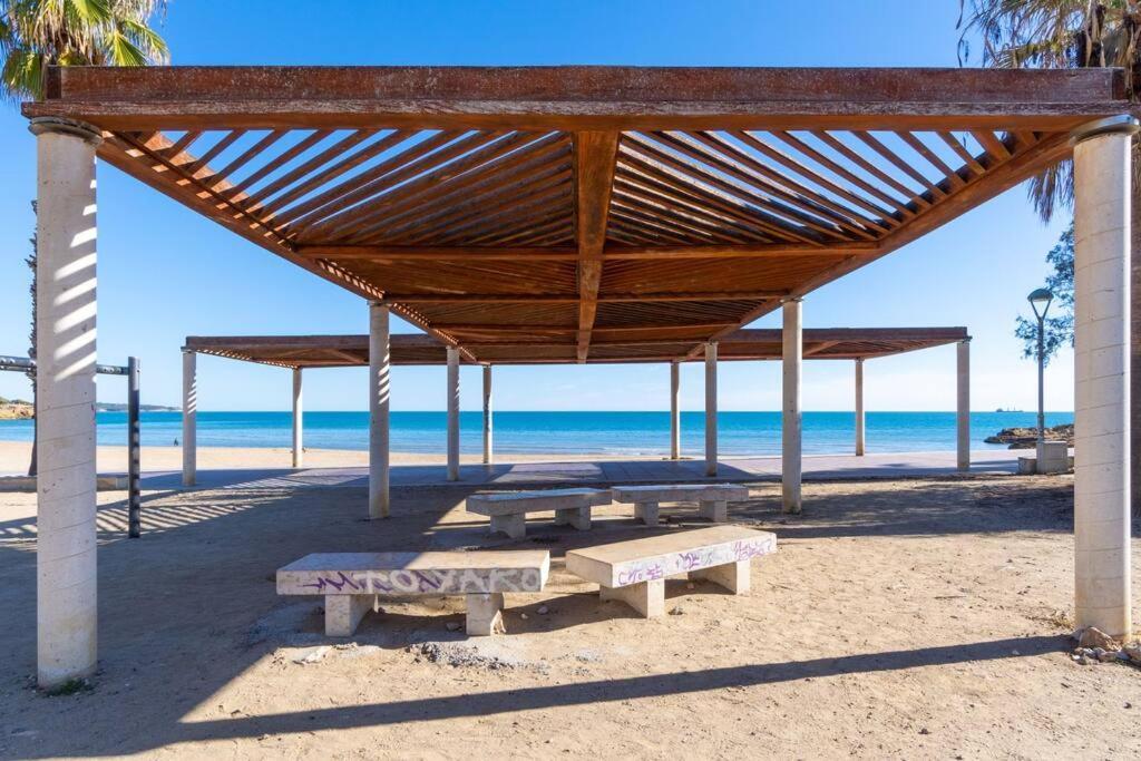 Privilegiado-Tarragona-50Mplaya-Wifi-Pool-Relax8 Exteriör bild
